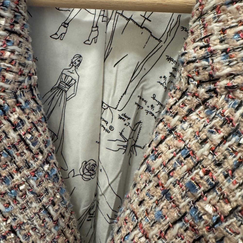 White House Black Market Multicolor Tweed Blazer - Picture 3 of 7